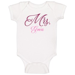 Mrs Guin Last Name Funny Baby One Piece Mrs Guin Last Name Funny Baby One Piece