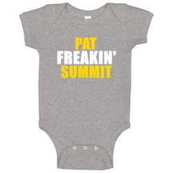 Pat Freakin Summit Hall Of Fame Sports Baby One Piece Pat Freakin Summit Hall Of Fame Sports Baby One Piece