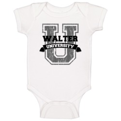 Walter University Funny Name Baby One Piece Walter University Funny Name Baby One Piece
