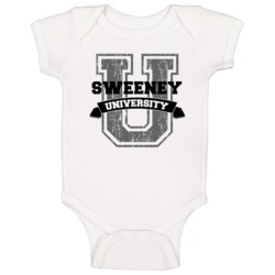 Sweeney University Funny Name Baby One Piece Sweeney University Funny Name Baby One Piece