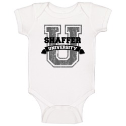 Shaffer University Funny Name Baby One Piece Shaffer University Funny Name Baby One Piece