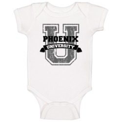 Phoenix University Funny Name Baby One Piece Phoenix University Funny Name Baby One Piece