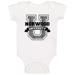 Norwood University Funny Name Baby One Piece Norwood University Funny Name Baby One Piece