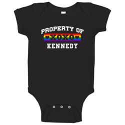 Property Of Kennedy Pride Name Baby One Piece Property Of Kennedy Pride Name Baby One Piece