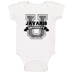 Javaris University Funny Name Baby One Piece Javaris University Funny Name Baby One Piece