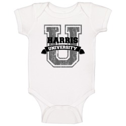 Harris University Funny Name Baby One Piece Harris University Funny Name Baby One Piece