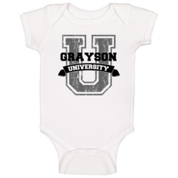 Grayson University Funny Name Baby One Piece Grayson University Funny Name Baby One Piece