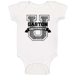 Gaston University Funny Name Baby One Piece Gaston University Funny Name Baby One Piece