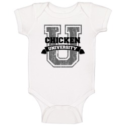 Chicken University Funny Name Baby One Piece Chicken University Funny Name Baby One Piece