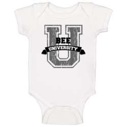 Bee University Funny Name Baby One Piece Bee University Funny Name Baby One Piece