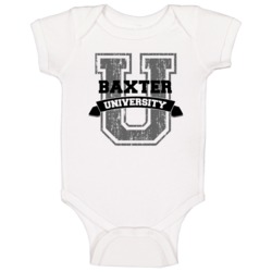 Baxter University Funny Name Baby One Piece Baxter University Funny Name Baby One Piece