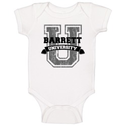 Barrett University Funny Name Baby One Piece Barrett University Funny Name Baby One Piece