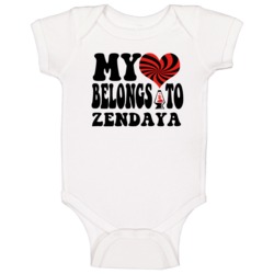 My Heart Belongs Love Zendaya Baby One Piece My Heart Belongs Love Zendaya Baby One Piece