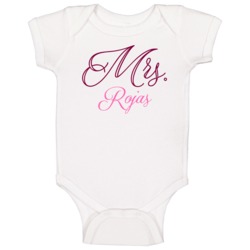 Mrs Rojas Last Name Funny Baby One Piece Mrs Rojas Last Name Funny Baby One Piece