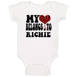 My Heart Belongs Love Richie Baby One Piece My Heart Belongs Love Richie Baby One Piece