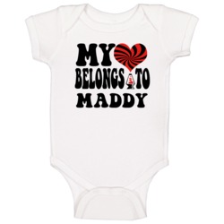 My Heart Belongs Love Maddy Baby One Piece My Heart Belongs Love Maddy Baby One Piece