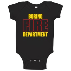 Boring Fire Department Personalized City Baby One Piece Boring Fire Department Personalized City Baby One Piece