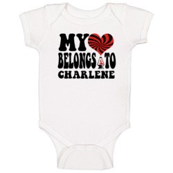 My Heart Belongs Love Charlene Baby One Piece My Heart Belongs Love Charlene Baby One Piece