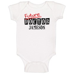 Future Doctor Jameson Occupation Name Baby One Piece Future Doctor Jameson Occupation Name Baby One Piece
