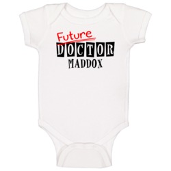 Future Doctor Maddox Occupation Name Baby One Piece Future Doctor Maddox Occupation Name Baby One Piece