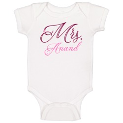 Mrs Anand Last Name Funny Baby One Piece Mrs Anand Last Name Funny Baby One Piece