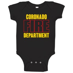 Coronado Fire Department Personalized City Baby One Piece Coronado Fire Department Personalized City Baby One Piece