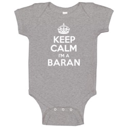 Keep Calm Im A Baran Last Name Pride Baby One Piece Keep Calm Im A Baran Last Name Pride Baby One Piece
