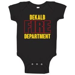 Dekalb Fire Department Personalized City Baby One Piece Dekalb Fire Department Personalized City Baby One Piece
