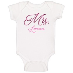 Mrs Luoma Last Name Funny Baby One Piece Mrs Luoma Last Name Funny Baby One Piece