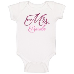 Mrs Berube Last Name Funny Baby One Piece Mrs Berube Last Name Funny Baby One Piece