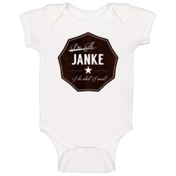 Im A Janke I Do What I Want Funny Last Name Baby One Piece Im A Janke I Do What I Want Funny Last Name Baby One Piece