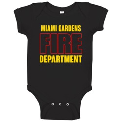 Miami Gardens Fire Department Personalized City Baby One Piece Miami Gardens Fire Department Personalized City Baby One Piece