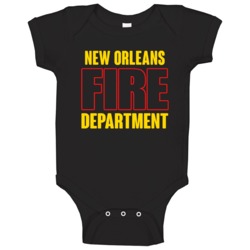 New Orleans Fire Department Personalized City Baby One Piece New Orleans Fire Department Personalized City Baby One Piece