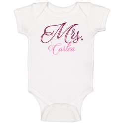 Mrs Carlin Last Name Funny Baby One Piece Mrs Carlin Last Name Funny Baby One Piece
