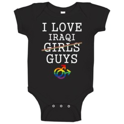 I Love Iraqis Nationality Gay Pride Baby One Piece I Love Iraqis Nationality Gay Pride Baby One Piece