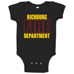 Richburg Fire Department Personalized City Baby One Piece Richburg Fire Department Personalized City Baby One Piece
