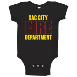 Sac City Fire Department Personalized City Baby One Piece Sac City Fire Department Personalized City Baby One Piece
