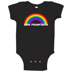 San Francisco Rainbow Pride City Baby One Piece San Francisco Rainbow Pride City Baby One Piece