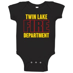 Twin Lake Fire Department Personalized City Baby One Piece Twin Lake Fire Department Personalized City Baby One Piece
