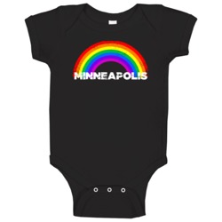 Minneapolis Rainbow Pride City Baby One Piece Minneapolis Rainbow Pride City Baby One Piece