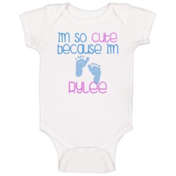 Im So Cute Rylee Name Baby One Piece Im So Cute Rylee Name Baby One Piece