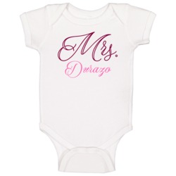 Mrs Durazo Last Name Funny Baby One Piece Mrs Durazo Last Name Funny Baby One Piece