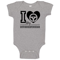 I Drive My Duesenberg Heart Car Lover Baby One Piece I Drive My Duesenberg Heart Car Lover Baby One Piece