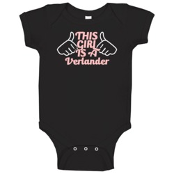 This Girl Is A Verlander Last Name Baby One Piece This Girl Is A Verlander Last Name Baby One Piece