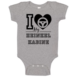 I Drive My Heinkel Kabine Heart Car Lover Baby One Piece I Drive My Heinkel Kabine Heart Car Lover Baby One Piece