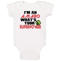 Im An Amaro Whats Your Superpower Funny Last Name Baby One Piece Im An Amaro Whats Your Superpower Funny Last Name Baby One Piece