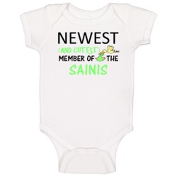 Newest And Cutest Member Of The Sainis Last Name Baby One Piece Newest And Cutest Member Of The Sainis Last Name Baby One Piece