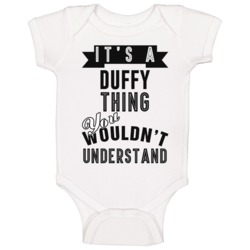 Its A Duffy Thing Essential Personalized Name Baby One Piece Its A Duffy Thing Essential Personalized Name Baby One Piece
