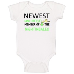 Newest And Cutest Member Of The Nightingales Last Name Baby One Piece Newest And Cutest Member Of The Nightingales Last Name Baby One Piece