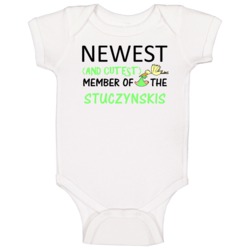 Newest And Cutest Member Of The Stuczynskis Last Name Baby One Piece Newest And Cutest Member Of The Stuczynskis Last Name Baby One Piece